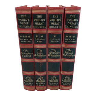 Vintage 1947 “The Worlds Greatest Thinkers” - Set of 4 For Sale