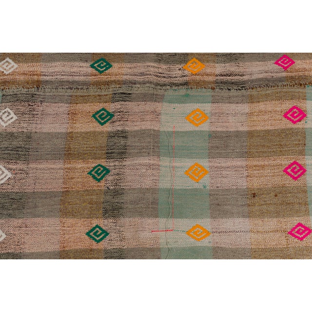 1960s Colorful Anatolian Wool Carpet For Sale - Image 4 of 9