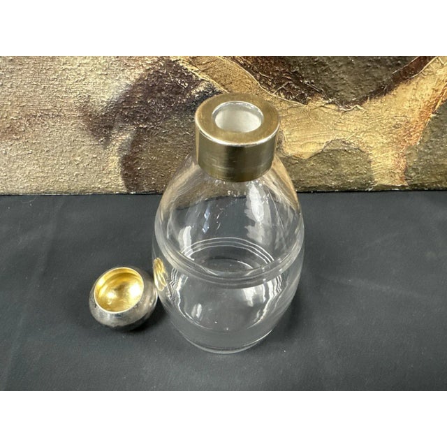 Crystal and Vermeil Decanter by Jean Puiforcat, 1920s For Sale - Image 3 of 7