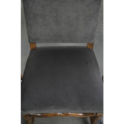 Late 19th Century Os De Mouton Dining Chairs with Fabric Seats, Set of 41 For Sale - Image 6 of 14