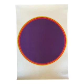 1974 Lothar Quinte Op Art Serigraph Print For Sale