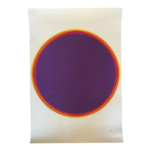 1974 Lothar Quinte Op Art Serigraph Print