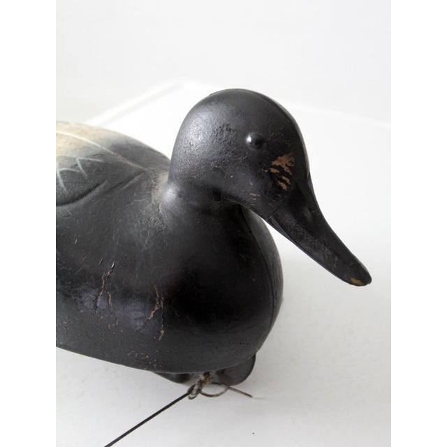 Vintage Neumann & Bennetts Plasti-Duk Scaup Duck Decoy With Weight For Sale - Image 11 of 16