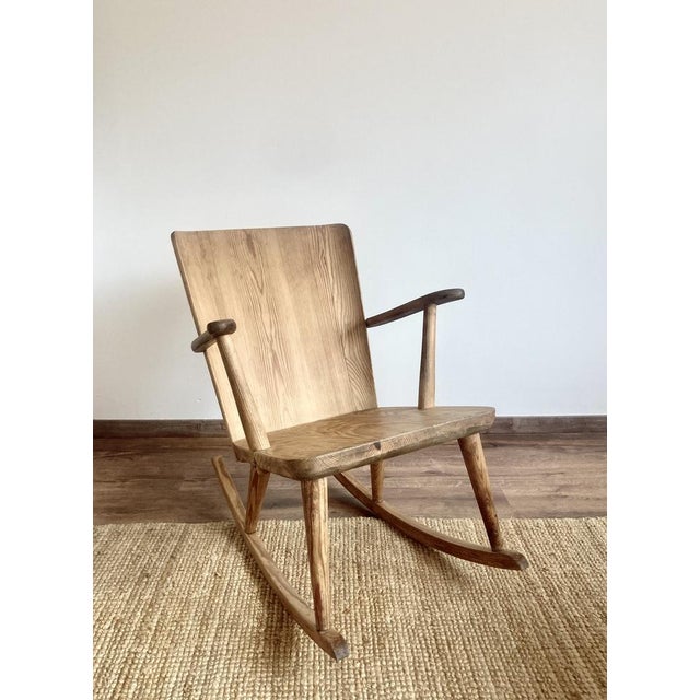 Model 510 Rocking Chair by Göran Malmvall for Karl Andersson & Sons, Sweden, 1940s For Sale - Image 11 of 14