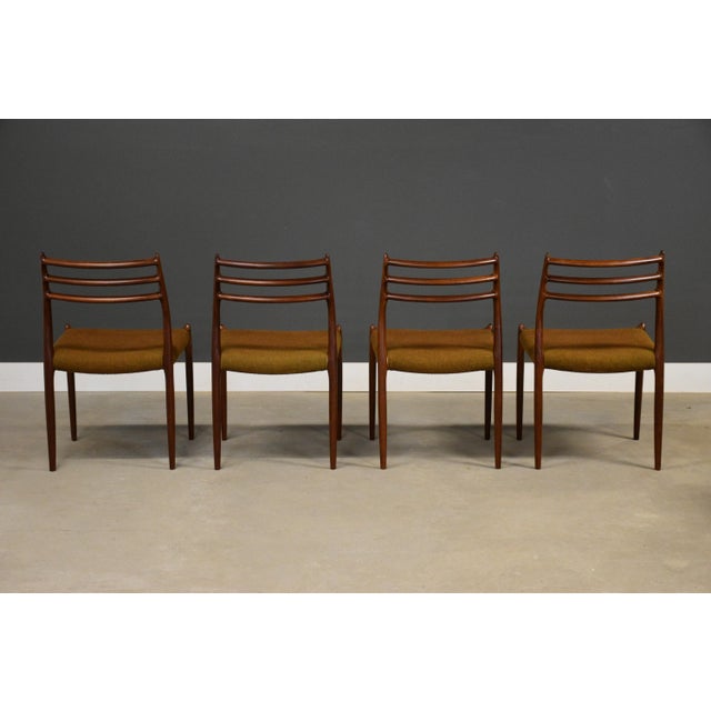 1950s 1950s Niels Moller Danish Teak Dining Chairs - Set of 4 For Sale - Image 5 of 10