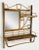 Unique vintage scorched bamboo wall unit featuring two shelves, a sizeable mirror and towel rack to bottom. Nice...