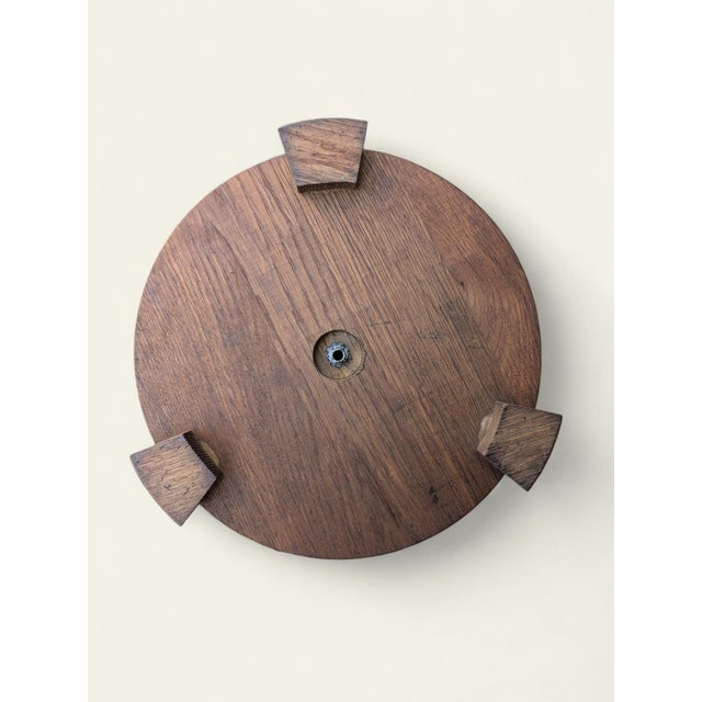 Vintage Flower Stand in Dark Wood, 1960s For Sale - Image 9 of 11