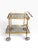 Hollywood Regency Vintage Maison Jansen Brass Drinks Trolley Bar Cart For Sale - Image 3 of 13
