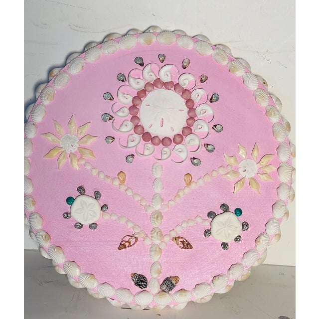 2000 - 2009 Sea Shell Round Wall Panel Pink Rose Designed by Elia For Sale - Image 5 of 7