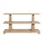 Wood Matthew Izzo Home Lowen Cerused Oak Three Tier Column Console Table For Sale - Image 7 of 7
