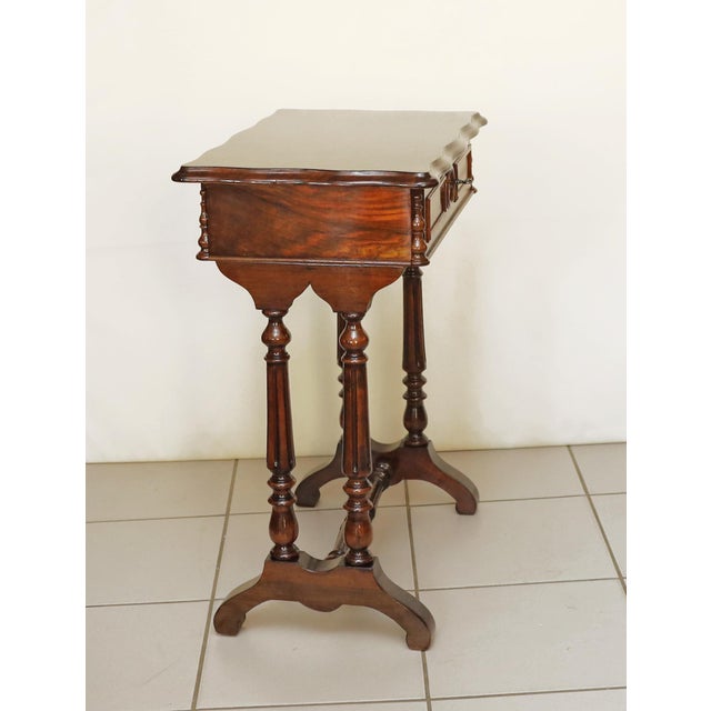 Biedermeier Sewing Table, 1850s For Sale - Image 4 of 9