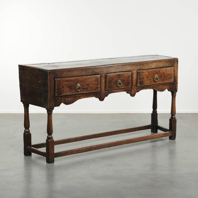 Antique English Oak Sideboard, 1600s For Sale - Image 14 of 14