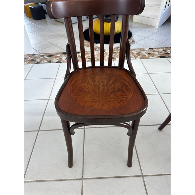 Vintage Parisian Bistro Chairs, 1960s, Set of 4 For Sale - Image 10 of 14
