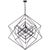 Modern Kelly Wearstler for Visual Comfort Signature Cubist Large Chandelier in Aged Iron For Sale - Image 3 of 4