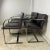 Mid-Century Modern Vintage Knoll Stainless Flat Bar Brno Chairs in Dark Brown Leather - Set of 6 For Sale - Image 3 of 8