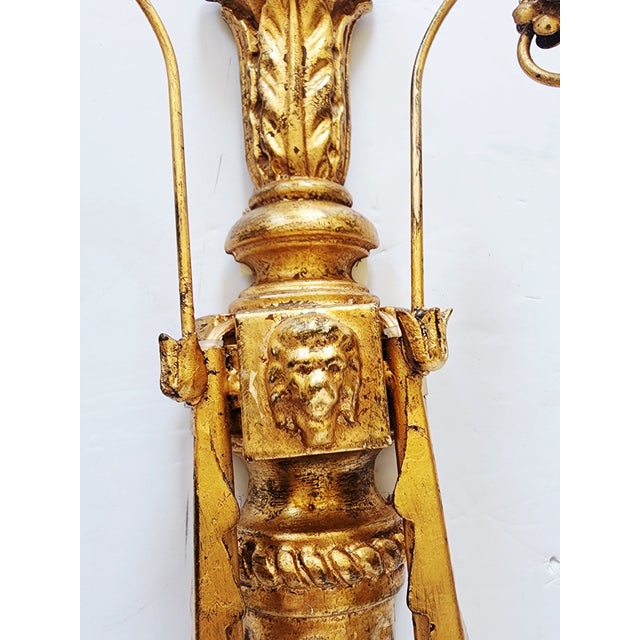 Vaughan Chillington George III Style Giltwood Wall Sconces-a Pair For Sale In New York - Image 6 of 16