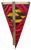 American Vintage Annapolis Maryland Yacht Club Burgee – Red, Gold & Black Nautical Flag Ralph Lauren Style For Sale - Image 3 of 4