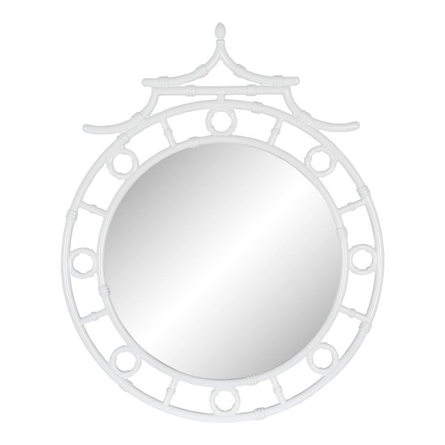 Reena Pagoda Round Wall Mirror For Sale