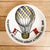 Piero Fornasetti Fornasetti "Palloni" Themed Ceramic Hot Air Balloon Coasters Set of 5 For Sale - Image 4 of 13