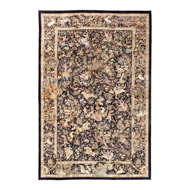 Pasargad DC Exquisite Design Paris Palace Fine Power Loom V.Silk Rug For Sale