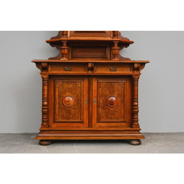 Gründerzeit Cupboard in Oak, 1800s For Sale - Image 11 of 18