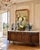 Grand French Louis XVI Mahogany Round-Sided Buffet with Carrara Marble is a magnificent example of the classical revival...