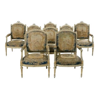 Late 19th Century Louis XVI-Style Chairs - Set of 8 For Sale