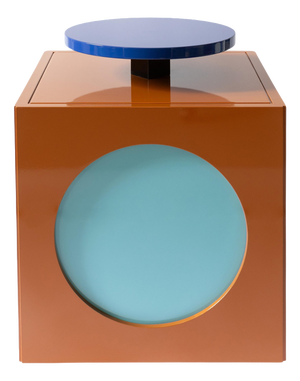 Toy Boy Side Table in Glossy Lacquered MDF by Softhouse