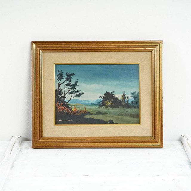 Michele Cisternino, Beauty of Nature, 1950s, Oil on Canvas For Sale - Image 4 of 4