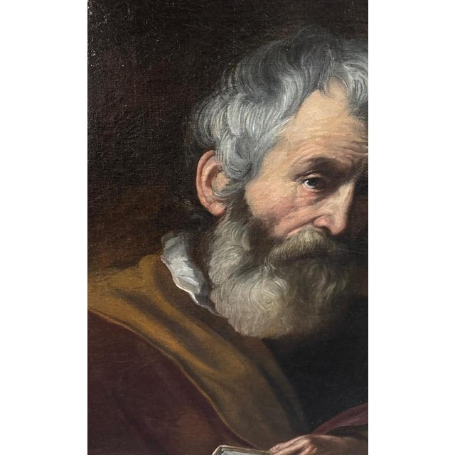 Follower of Jusepe Ribera Bearded Man, 1800s, Paint For Sale - Image 10 of 18