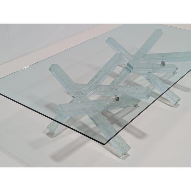 Glass Double Mikado Coffee Table from Reflex Angelo For Sale - Image 7 of 15