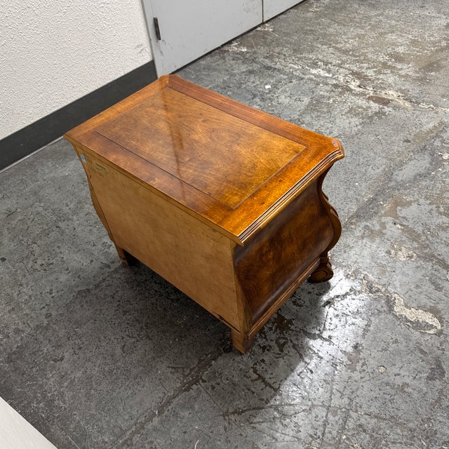 Wood Henredon Louis XV Style Bombe Nightstand, Vintage For Sale - Image 7 of 12