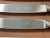 Set of 12 silver and stainless steel metal knives of the Ravinet of Hell Paris L = 26cm, L = 2.30cm