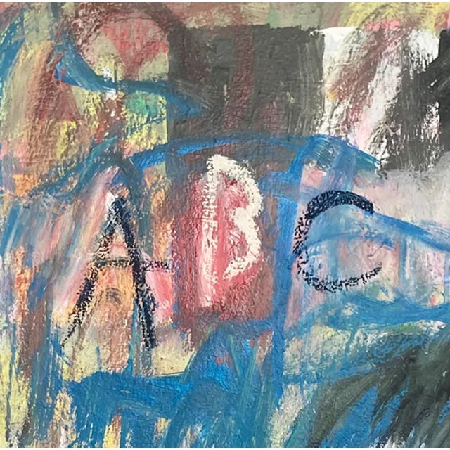 Contemporary Alphabet Soup by Patricia Zinsmeister Parker Painting For Sale - Image 4 of 4