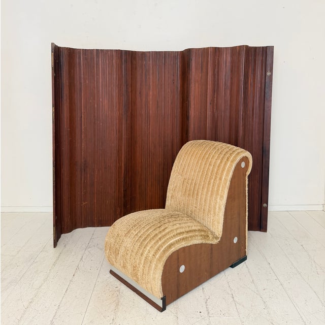 Wood Mid-Century Modern French Folding Wood Room Divider by Baumann Fils & Cie, 1952 For Sale - Image 7 of 9