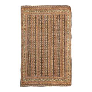 Late 18th Century Antique Persian Tribal Qashqai Rug 3' x 4'10'' For Sale