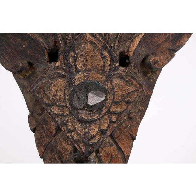 Thai Artist, Carved Temple Guardian, 18th Century, Wood For Sale - Image 5 of 7