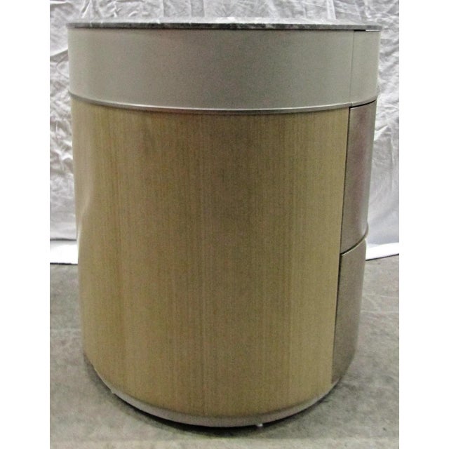 New Caracole Modern Silver Leaf Hang Around Nightstand For Sale - Image 10 of 12