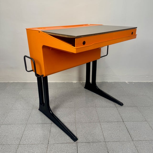 Black Mid-Century Adjustable Desk by Luigi Colani for Flötotto, Germany, 1970s For Sale - Image 8 of 9