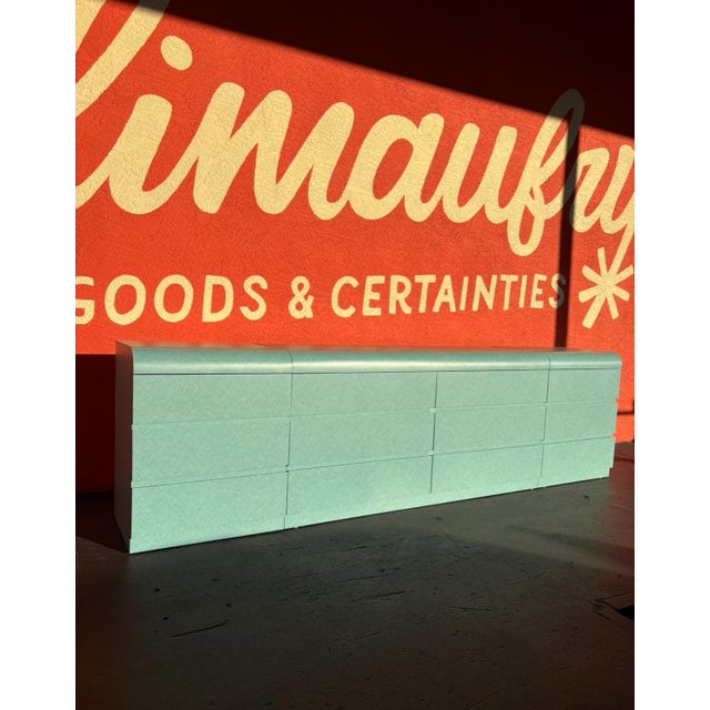 Wood Postmod Aqua Sixer For Sale - Image 7 of 10