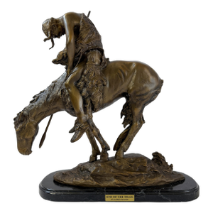 End of the Trail, Bronze Sculpture After Fraser - 22"h