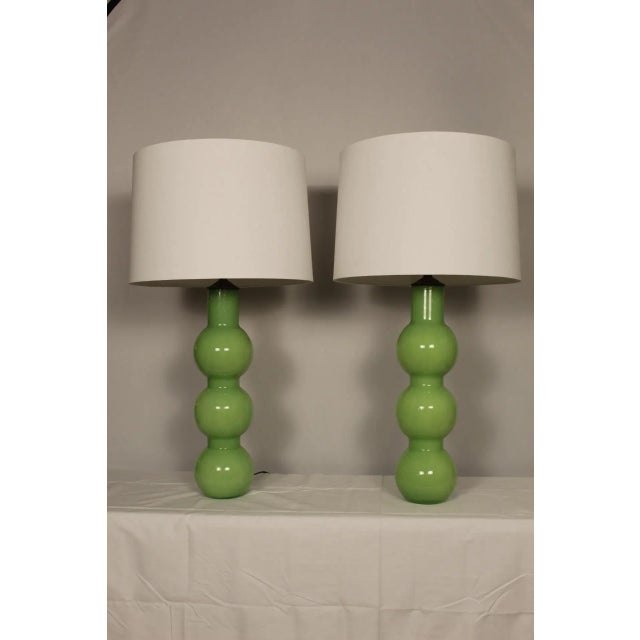 Mid 20th Century Mezza Murano Style Sculptural Lamps - a Pair For Sale In Miami - Image 6 of 12