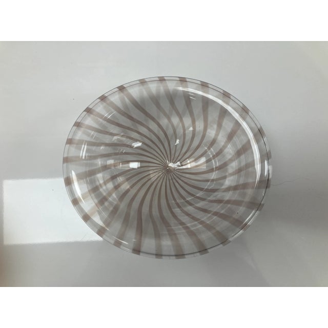 Vintage John Geci Penland Signed Artglass Bowl For Sale - Image 4 of 8