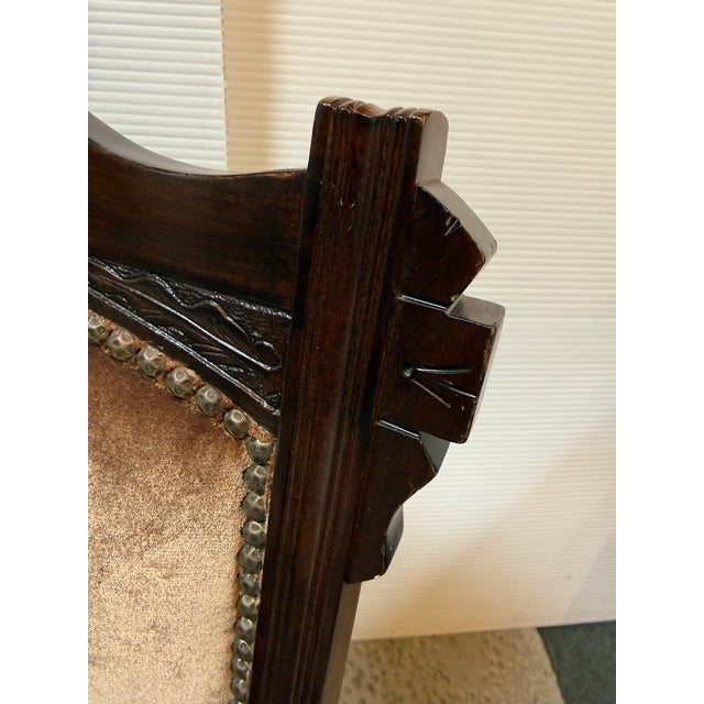 Victorian Eastlake Velvet Chair For Sale - Image 12 of 12