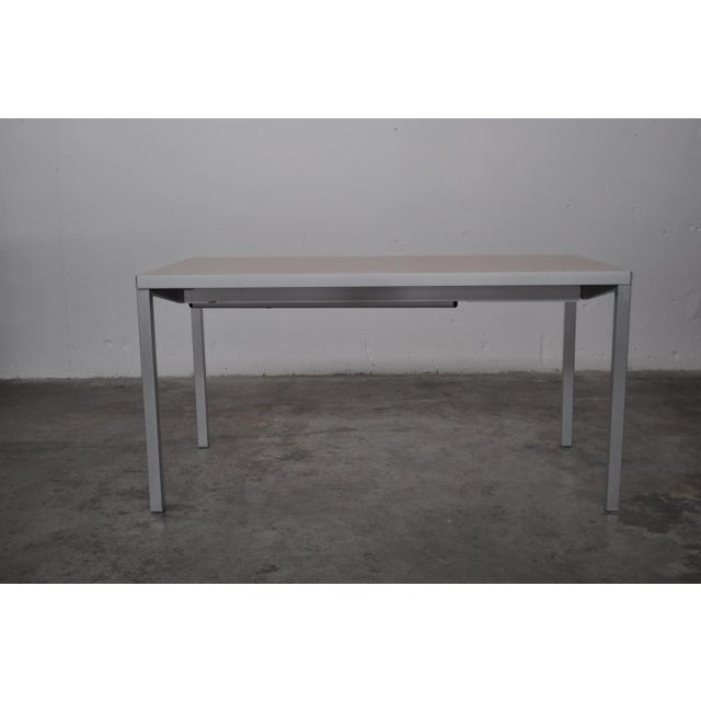 Bagutta Table and Chairs in aluminum by Opera Design for Ycami, 1980s, set of 13. Italian high-quality product of the...