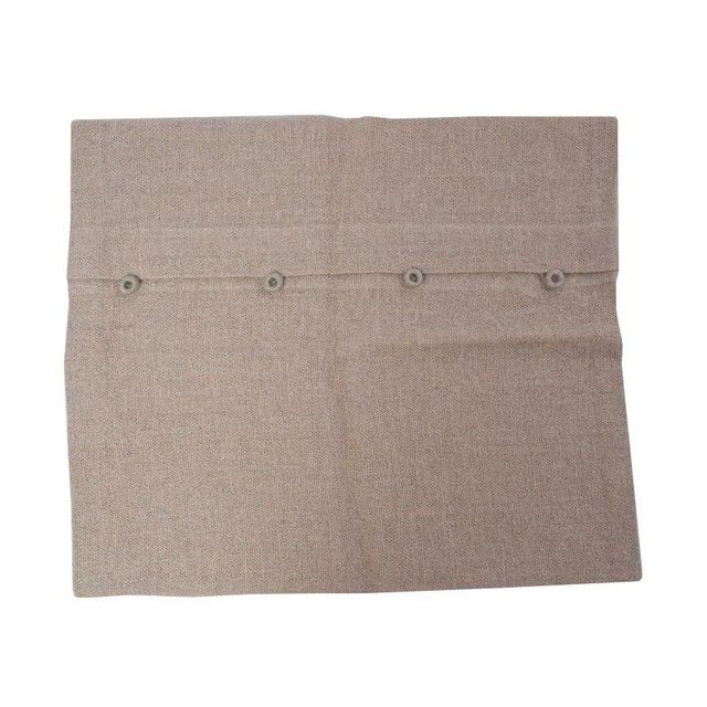 Linen Pillow Sham in Beige - A Pair For Sale