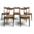 Vinatge Scandinavian Brown Chairs, Set of 5 For Sale - Image 11 of 11