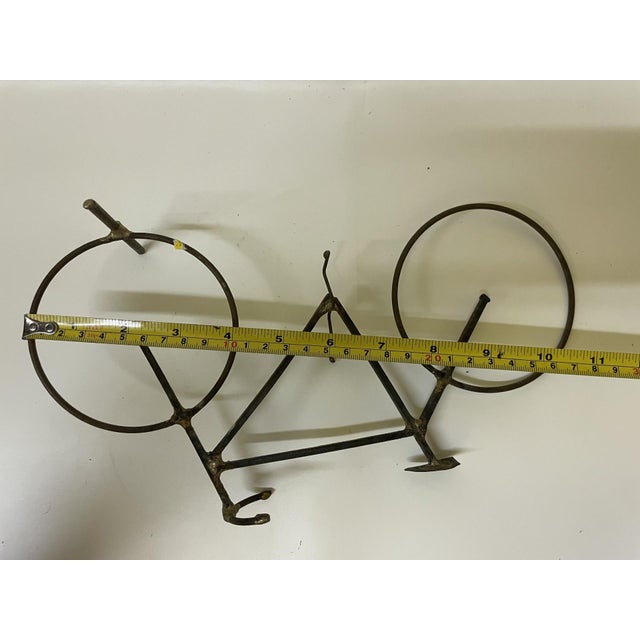 Late 20th Century Artist-Made Brutalist Metal Wire Bicycle Sculpture For Sale - Image 10 of 11