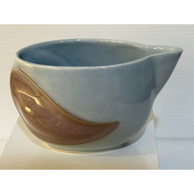Mid 20th Century Laurentian Pottery “Tundra” Quebec Canadian Syrup Jug 3” T For Sale - Image 10 of 12