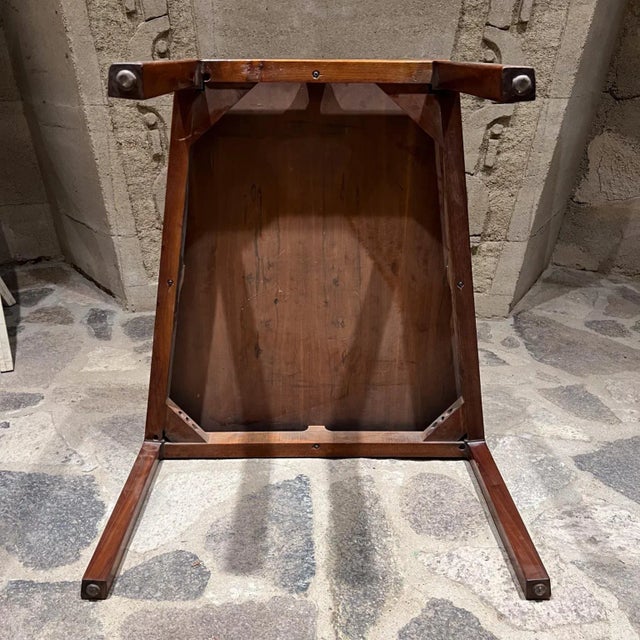 1950s 1950s Wedge Table Walnut & Gold Leaf Edward Wormley Dunbar For Sale - Image 5 of 12